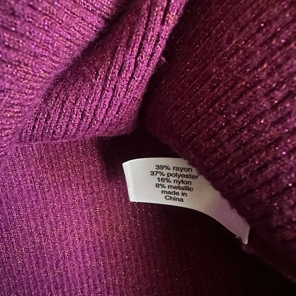 Lane Bryant Purple Sweater cardigan size 10/12